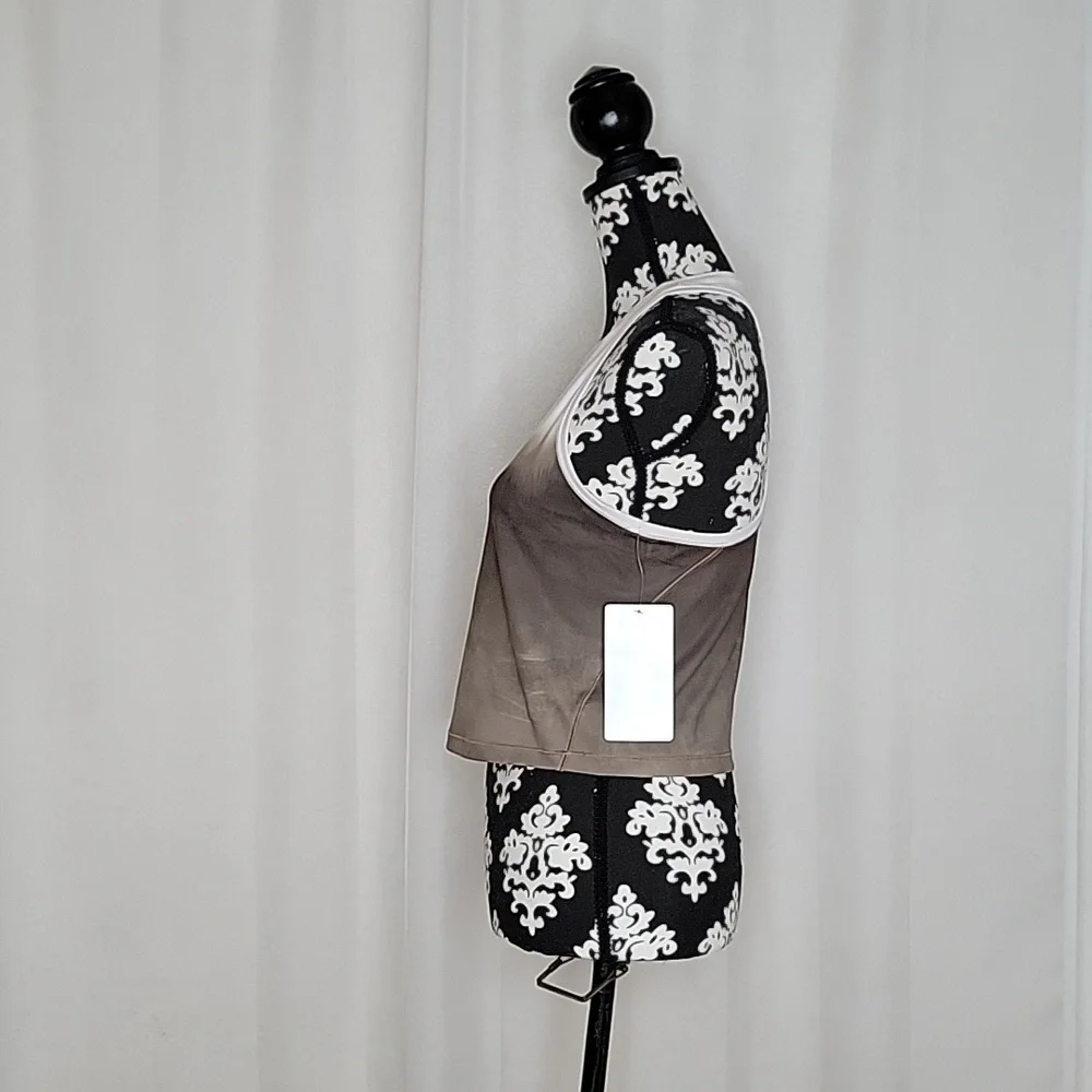 Athleta White to Brown Ombre Racerback Tank Top - Picture 3 of 5